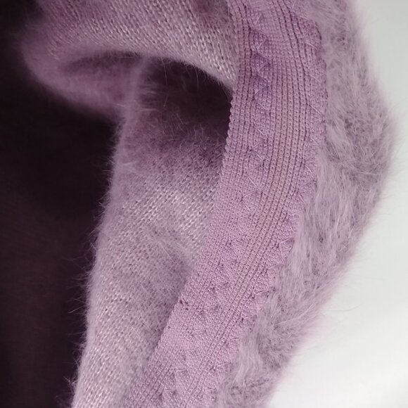 Kangol made in UK angora blend hat balaclava purple lavender violet Judy - Picture 10 of 16